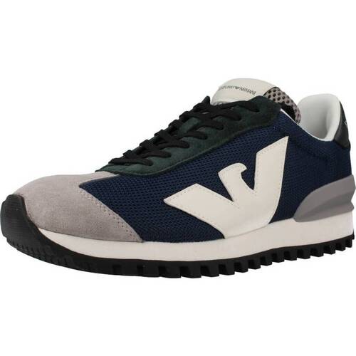 Schuhe Herren Sneaker Emporio Armani X4X583 Blau
