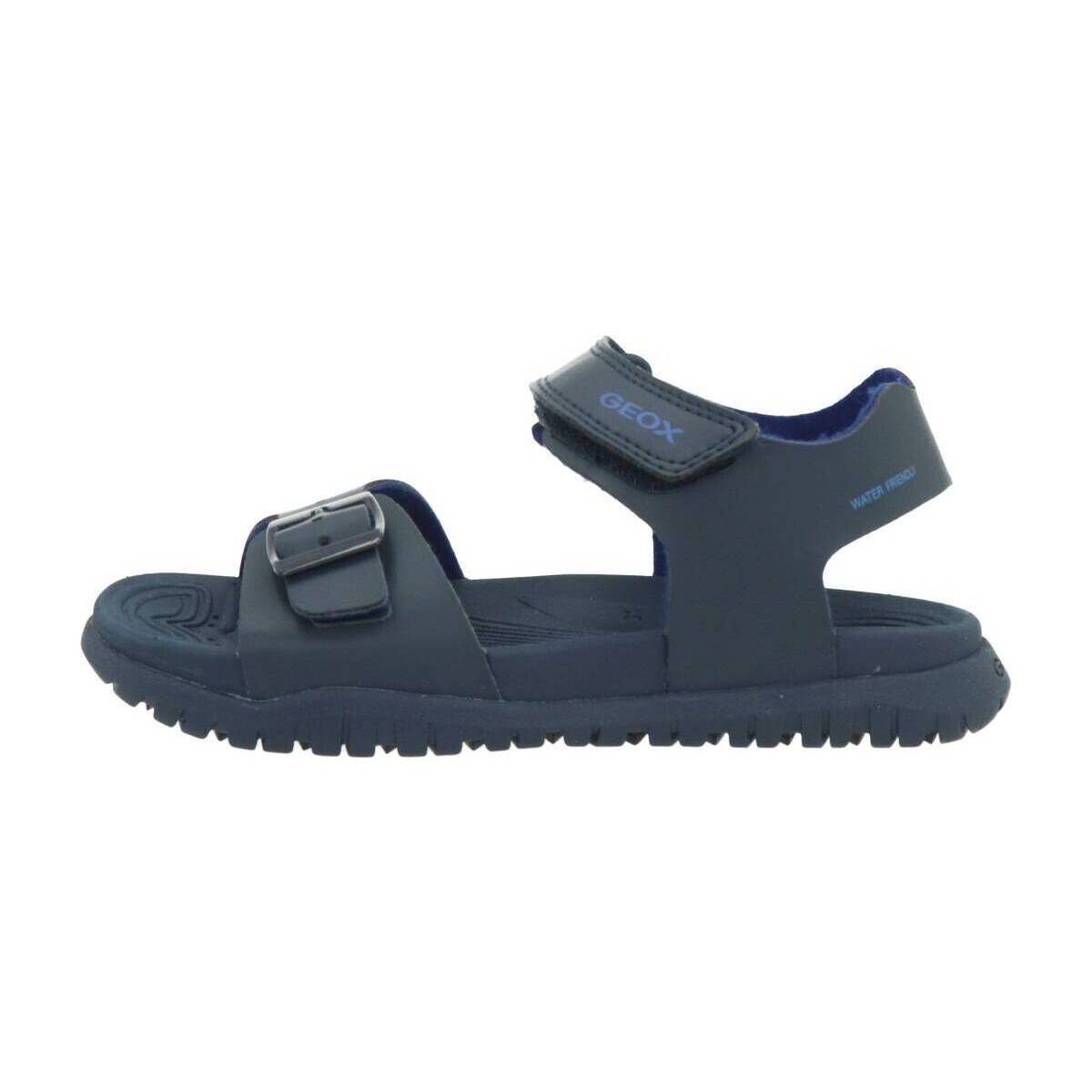 Schuhe Jungen Sandalen / Sandaletten Geox J SANDAL FUSBETTO BO Blau
