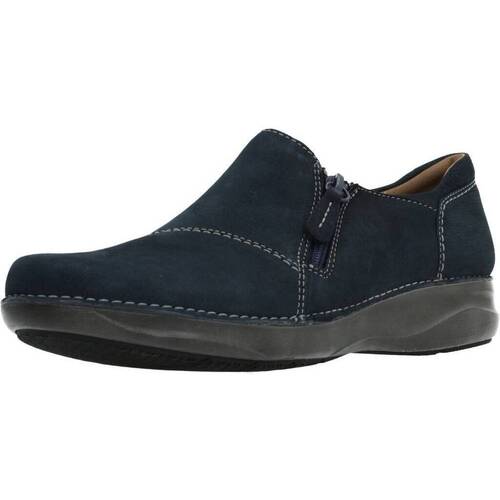 Schuhe Damen Derby-Schuhe & Richelieu Clarks APPLEY ZIP Blau