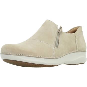 Schuhe Damen Derby-Schuhe & Richelieu Clarks APPLEY ZIP Beige