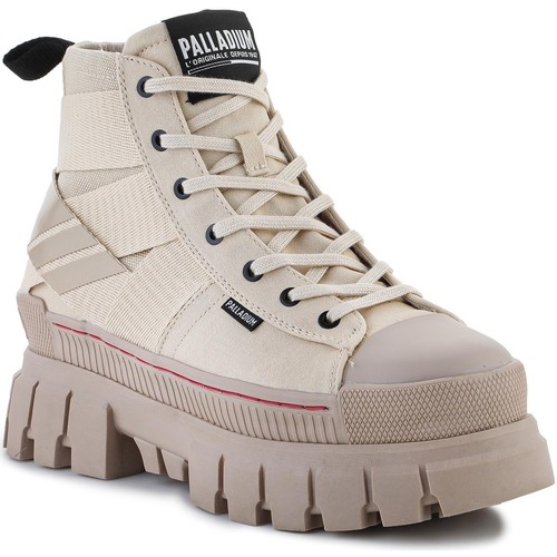 Schuhe Damen Sneaker High Palladium Revolt HI Army 98579-210-M Beige