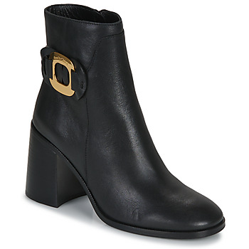 Schuhe Damen Low Boots See by Chloé CHANY ANKLE BOOT Schwarz