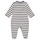 Kleidung Kinder Pyjamas/ Nachthemden Petit Bateau LOUDRE Weiss / Marine