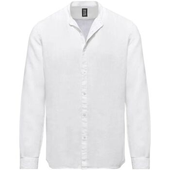 Kleidung Herren Langärmelige Hemden Bomboogie SM6401 T LI2-00 OPTIC WHITE Weiss