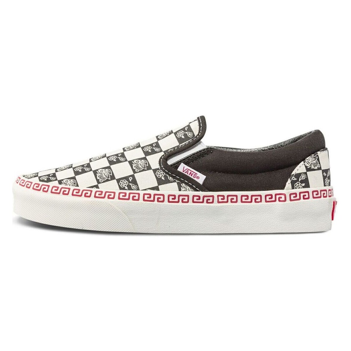 Schuhe Damen Sneaker Vans CLASSIC SLIP-ON VN0A5JLXBMA-BLACK/WHITE multicolore