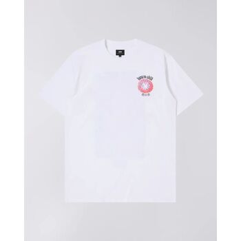 Kleidung Herren T-Shirts & Poloshirts Edwin I031894 HANA NO SHITA-02 67 WHITE Weiss