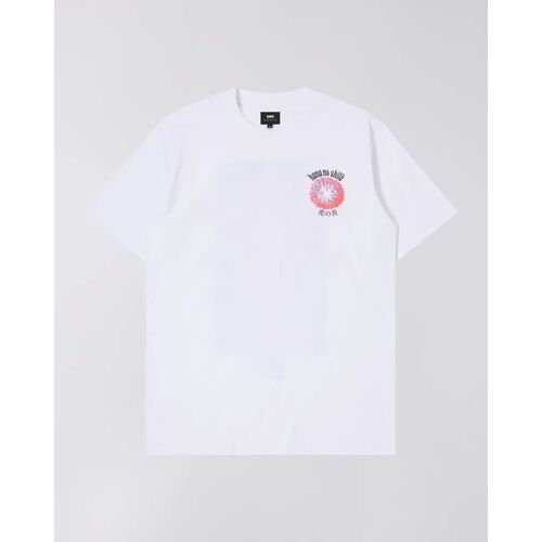 Kleidung Herren T-Shirts & Poloshirts Edwin I031894 HANA NO SHITA-02 67 WHITE Weiss