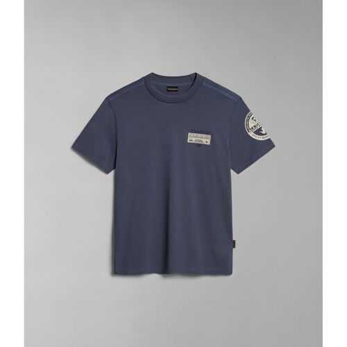 Kleidung Herren T-Shirts & Poloshirts Napapijri S-AMUNDSEN NP0A4H6B-B4D BLU GRISAIL Blau