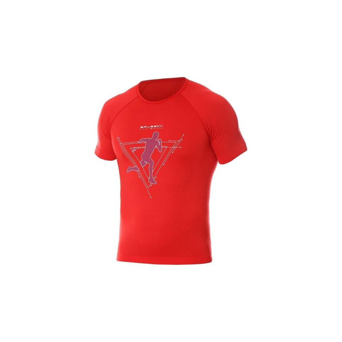 Kleidung Herren T-Shirts Brubeck Running Air Pro Rot