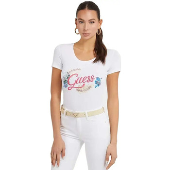 Guess  T-Shirt broderie logo frontale