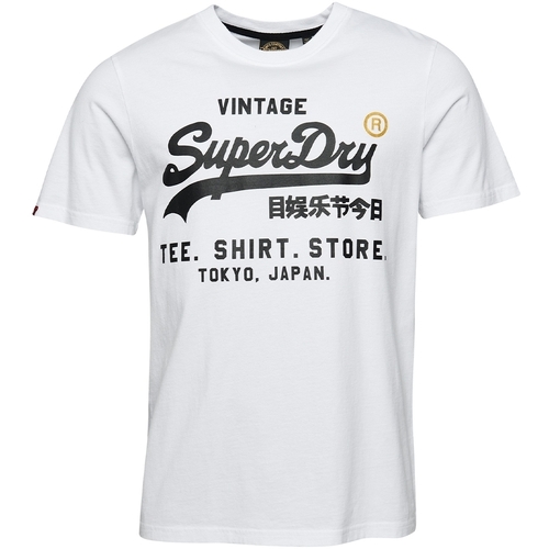 Kleidung Herren T-Shirts Superdry classique Vintage Logo Store Weiss