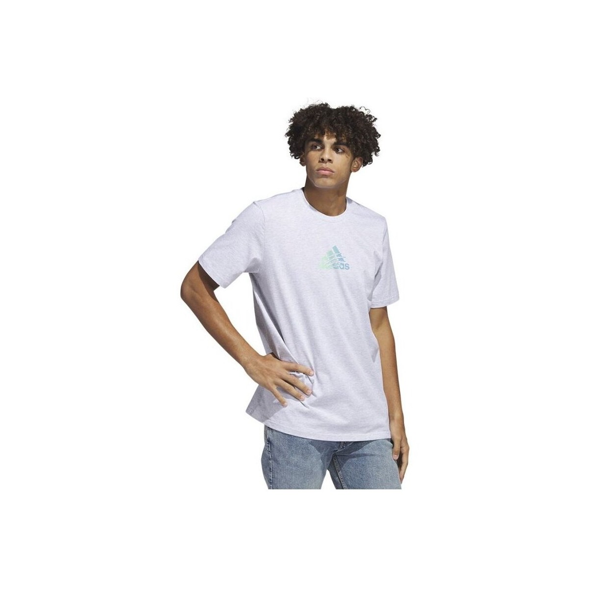 Kleidung Herren T-Shirts adidas Originals Power Logo Tee Weiss