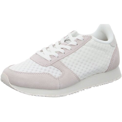 Schuhe Damen Sneaker Woden Ydun Suede Mesh II WL030-511 Blanc de Blanc Weiss