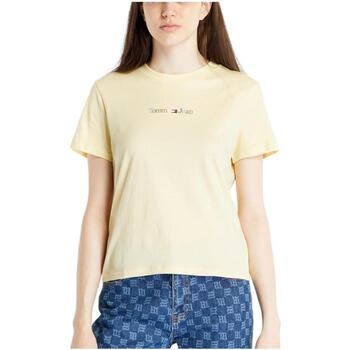 Kleidung Damen T-Shirts Tommy Hilfiger  Gelb