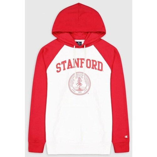 Kleidung Herren Sweatshirts Champion Stanford University Hooded Sweatshirt Weiß, Rot