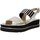Schuhe Damen Sandalen / Sandaletten Luca Grossi Sandaletten C456S-Ela nero arg Silbern