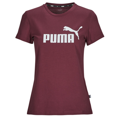 Kleidung Damen T-Shirts Puma ESS LOGO TEE (S) Malvenfarben