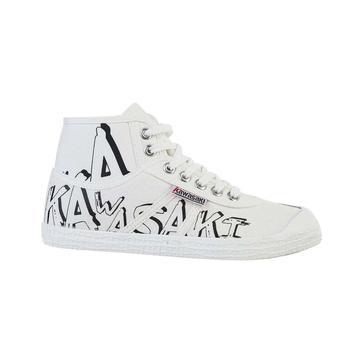 Schuhe Damen Sneaker Kawasaki Graffiti Canvas Boot K202415 1002 White Weiss