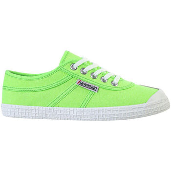 Schuhe Herren Sneaker Kawasaki Original Neon Canvas Shoe K202428 3002 Green Gecko Grün