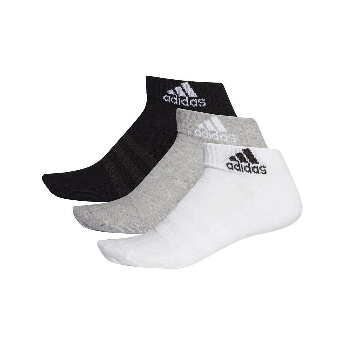 Unterwäsche Socken & Strümpfe adidas Originals 3PP Mix Weiß, Schwarz, Grau