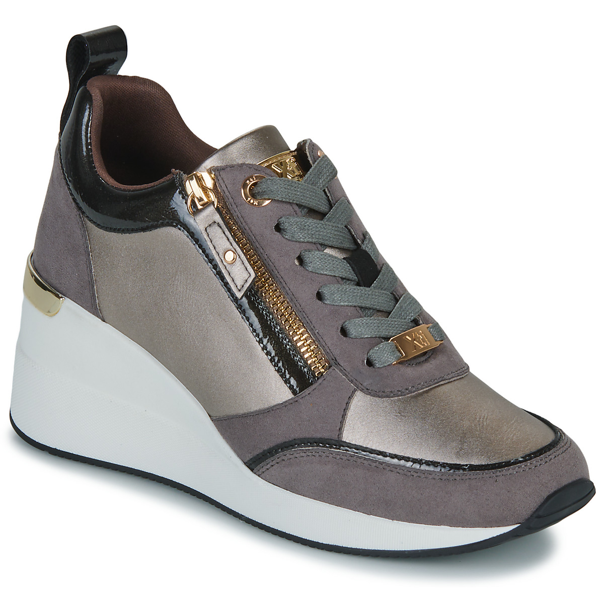 Schuhe Damen Sneaker Low Xti 141990-PLUMB Grau