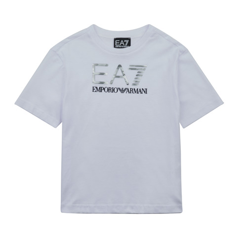 Kleidung Jungen T-Shirts Emporio Armani EA7 VISIBILITY TSHIRT Weiss