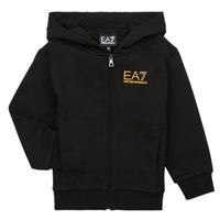 Kleidung Jungen Sweatshirts Emporio Armani EA7 CORE ID SWEATSHIRT Schwarz / Gold
