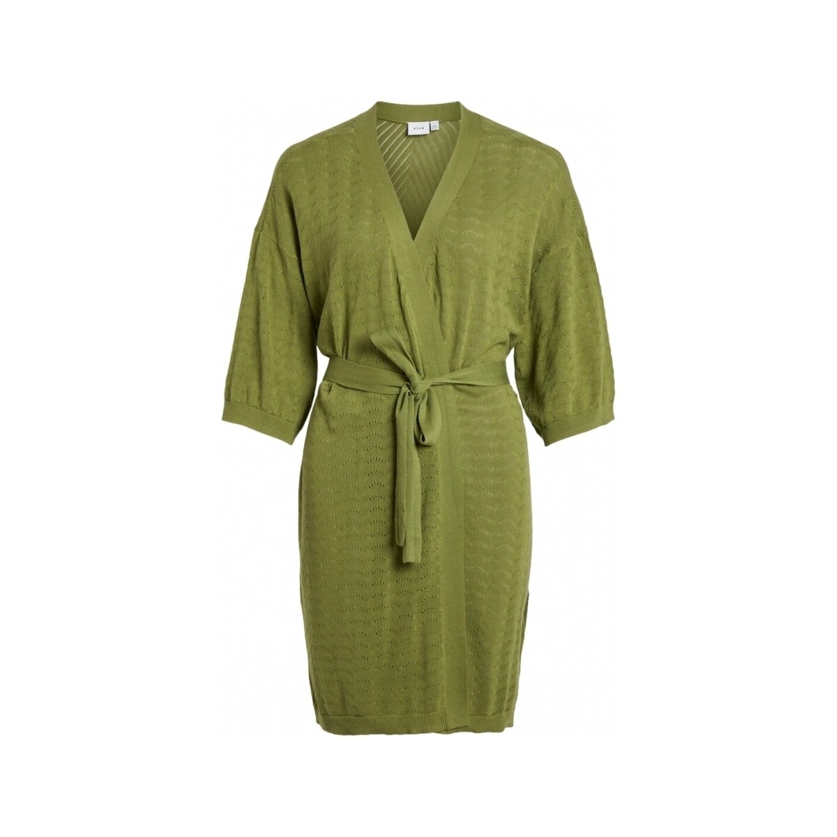 Kleidung Damen Mäntel Vila Lesly 3/4 Cardigan - Calliste Green Grün