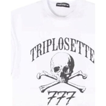 Kleidung Herren T-Shirts Triplosette 777 TRSM447 Weiss