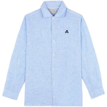 Kleidung Jungen Langärmelige Hemden Scalpers  Blau