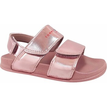 Schuhe Kinder Sandalen / Sandaletten Tommy Hilfiger Logo Velcro Sandal Rosa