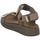 Schuhe Damen Wanderschuhe Woden Sandaletten WL926-295 LINE olive Braun