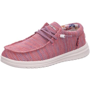 Schuhe Damen Slipper Fusion Schnuerschuhe 222-0101I-0623 pink Melange Knit 222-0101I-0623 rosa