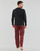 Kleidung Herren Pyjamas/ Nachthemden Polo Ralph Lauren L/S PJ SLEEP SET Schwarz / Rot