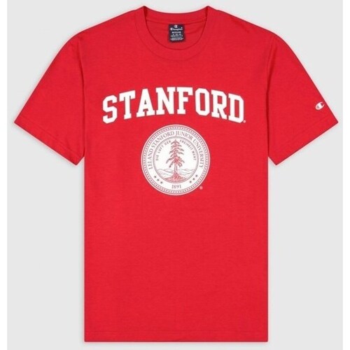 Kleidung Herren T-Shirts Champion Stanford University Rot