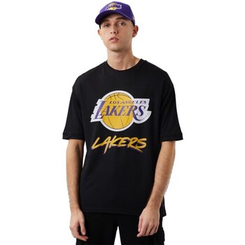 New-Era  T-Shirt Nba Los Angeles Lakers Script Mesh
