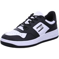 Schuhe Herren Sneaker Tommy Jeans Basket LEather EM01165 BDS black Leather EM01165 BDS Schwarz