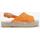 Schuhe Damen Leinen-Pantoletten mit gefloch Senses & Shoes PAFIA Orange