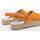 Schuhe Damen Leinen-Pantoletten mit gefloch Senses & Shoes PAFIA Orange