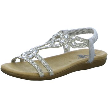 Schuhe Damen Sandalen / Sandaletten 2 Go Fashion Sandaletten 8018802-21 Silbern