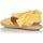 Schuhe Leinen-Pantoletten mit gefloch Tokolate 2116-09 Gelb