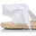 Schuhe Leinen-Pantoletten mit gefloch Tokolate 2116-09 Weiss