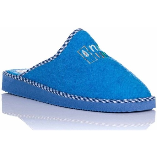Schuhe Damen Hausschuhe Ruiz Y Gallego 2602 RIZO Blau