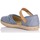 Schuhe Mädchen Leinen-Pantoletten mit gefloch Vulladi 1367-706 Blau