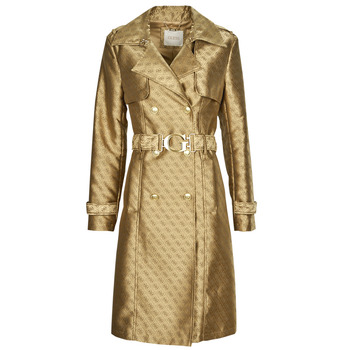 Kleidung Damen Trenchcoats Guess DILETTA BELTED LOGO TRENCH Gold