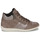 Schuhe Damen Sneaker High Geox D MYRIA Beige / Gold