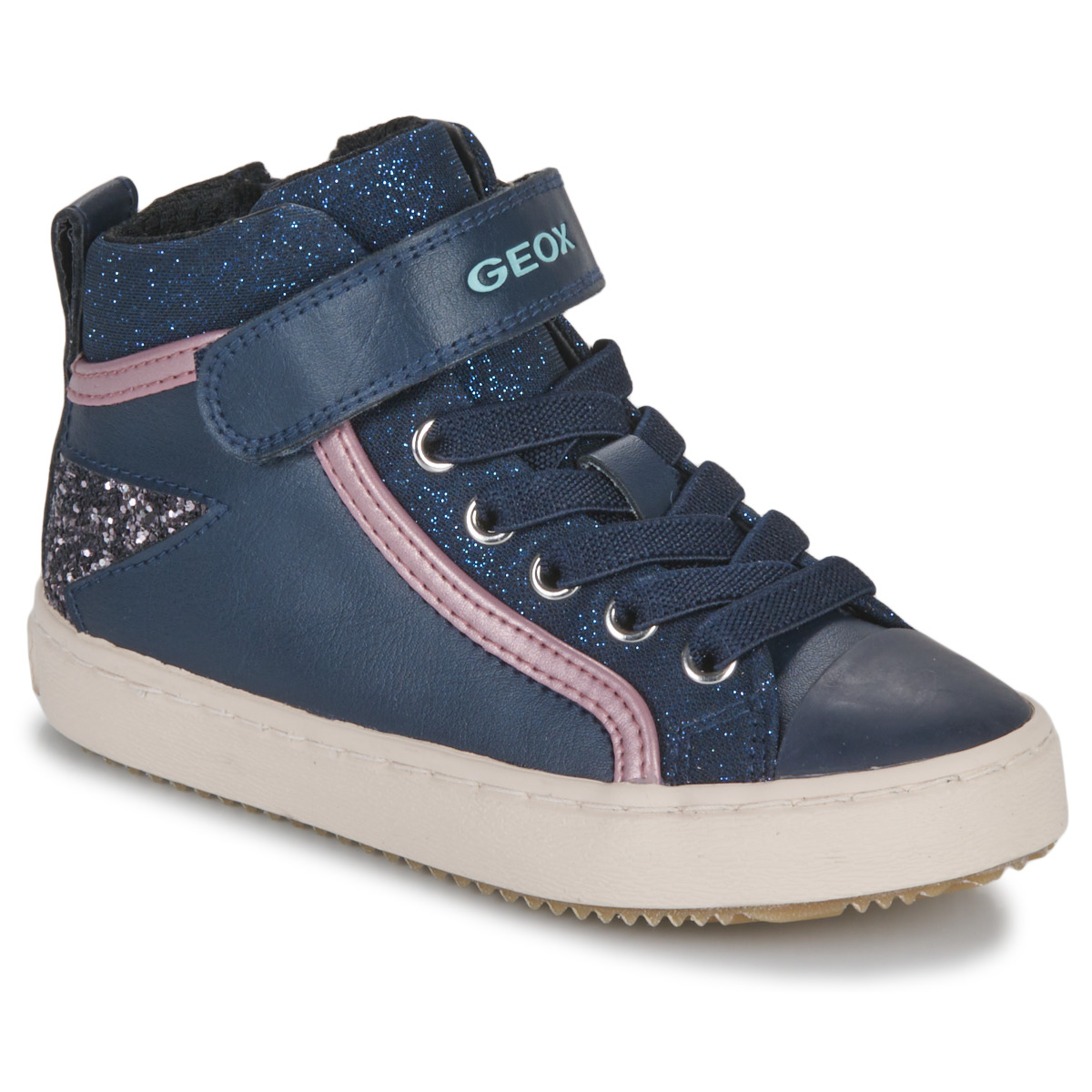 Schuhe Mädchen Sneaker High Geox J KALISPERA GIRL Marine / Rosa