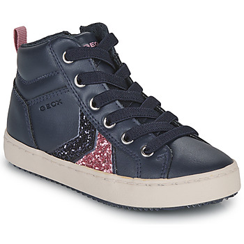 Schuhe Mädchen Sneaker High Geox J KALISPERA GIRL Marine / Rosa