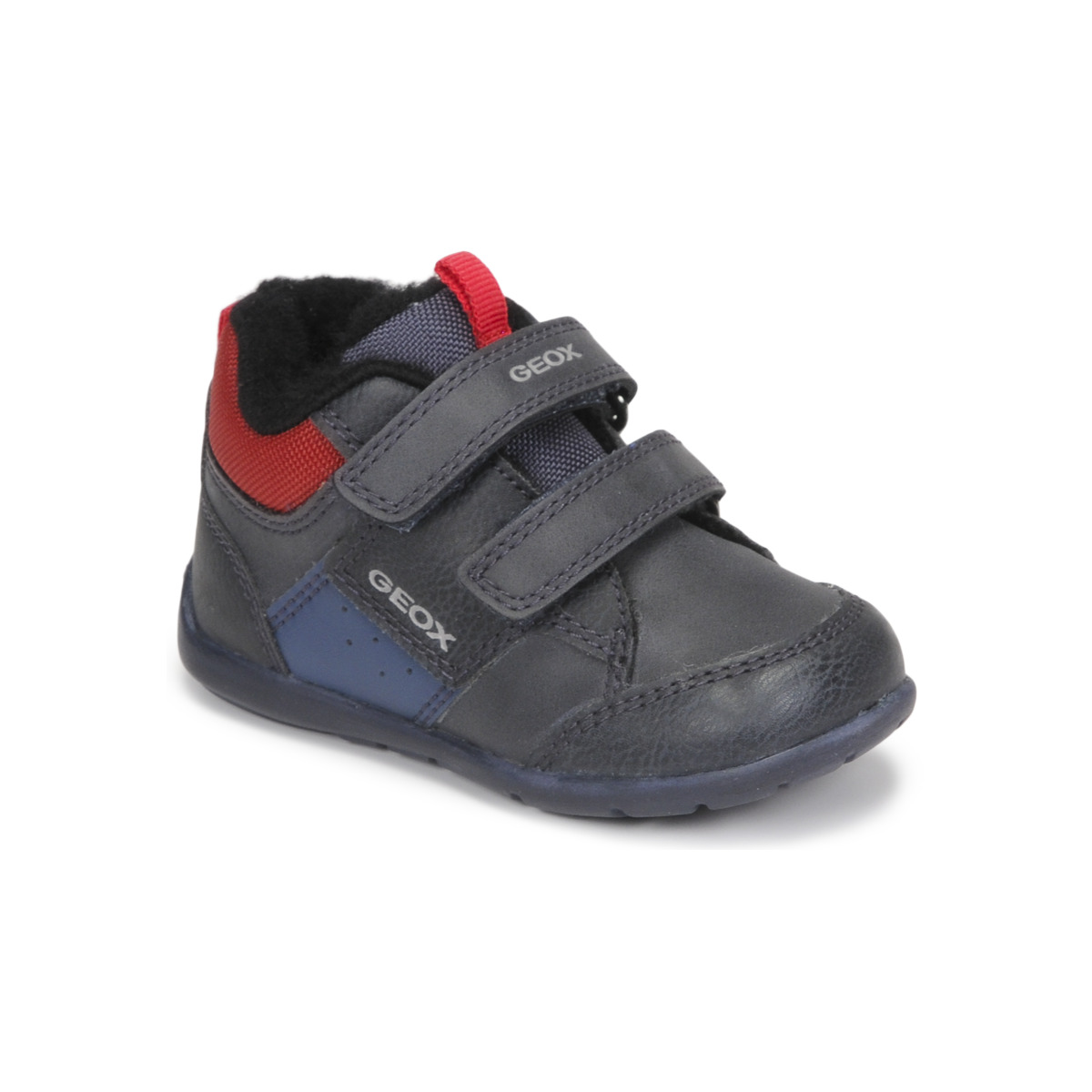 Schuhe Kinder Sneaker High Geox B ELTHAN BOY B Marine / Rot