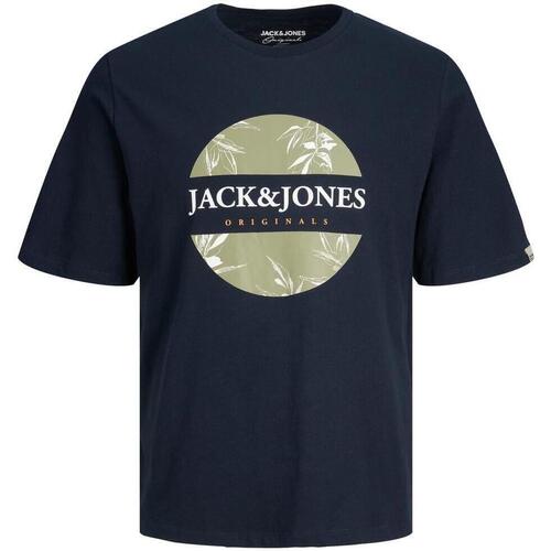Kleidung Herren T-Shirts Jack & Jones  Blau